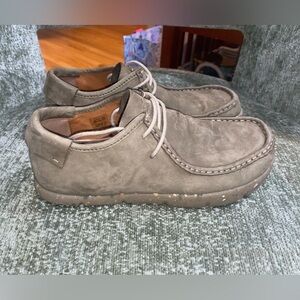 Kalso Earth Darby Nubuck Shoes Leather Olive Modern Wellness Mens